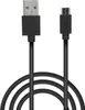 A black USB to Micro-USB charging cable is shown against a white background. Anteprima dell’immagine prodotto
