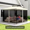 Moustiquaires pour tonnelle barnum pavillon de jardin 3 x 3 Voir les images du produit 3