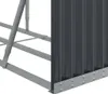 vidaXL Kôš na drevo antracit 234x45x100 cm Pozinkovaná oceľ Náhľad obrázku produktu 6
