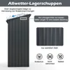 COSTWAY Szopa ogrodowa 1,05 m³ 150x90,5x185 cm metalowa, Podgląd zdjęcia produktu 7