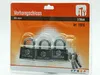 Sicheres 3er Set Vorhängeschlösser 40mm gleichschließend – Produktbild-Vorschau 1