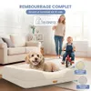 Lit orthopédique pour chien ELONEO, taille S - Crème Voir les images du produit 9