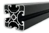 Aluprofil 40x40 mm | Nut 8 | Länge: 800 mm | schwarz Produktbild-Vorschau 1