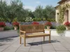 Lesli Living Teak Landhausbank Hastings 130 cm Produktbild-Vorschau 9