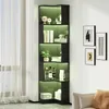 Libreria angolare Fliek con striscia LED, 63,5x45x175 cm, Anteprima dell’immagine prodotto 2