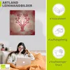 ARTland Leinwandbild Rosa glitzerndes Reh Größe: 40x40 cm Produktbild-Vorschau 3