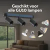 Calex Deckenstrahler Oval, 3-flammig, exkl. GU10, Schwarz Produktbild-Vorschau 3