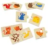 Drevené puzzle Viga „Nakŕm zvieratko“ – puzzle o tom, čo Náhľad obrázku produktu 2