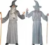 Costume da Mago Stregone Halloween Medievale Fantasia, Anteprima dell’immagine prodotto 6