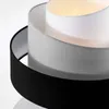 Lindby Deckenlampe Coria, schwarz/grau/weiß, Ø 40 cm, E27 Produktbild-Vorschau 7