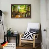 ARTland Leinwandbild Fensterblick - Wald mit Bach Größe: Produktbild-Vorschau 5