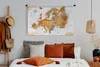 MuchoWow® Wandteppich Wandbehang Weltkarte - Europa - Farbe Produktbild-Vorschau 5