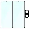 Two screen protectors and a camera lens protector for a smartphone. Produktbild-Vorschau
