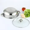 Dampfgarer Dampf Kochtopf 28cm Mantykocher Dampfkocher Produktbild-Vorschau 3