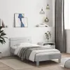 vidaXL Bettgestell mit Kopfteil Betongrau 100x200 cm Produktbild-Vorschau 2