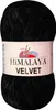 A ball of black velvet yarn on a white background. Náhled obrázku produktu