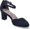 Tamaris Damen Pumps Fesselriemen Blockabsatz samtige Haptik Produktbild-Vorschau 36