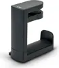A black headphone stand is shown against a white background. Produktbild-Vorschau