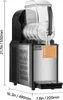 A commercial slush machine with dimensions indicated. Voir les images du produit