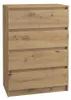 Commode à tiroirs étroite TAAVI – chêne artisan Voir les images du produit 1