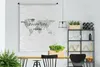 MuchoWow® Wandteppich Wandbehang Weltkarte - Reisen - Weiß Produktbild-Vorschau 3