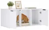 vidaXL Kočičí toaleta, bílá, 100 x 49 x 45 cm, materiál: Náhled obrázku produktu 3