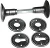 A set of door handles and keyhole escutcheons on a white background. Produktbild-Vorschau
