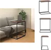 A side table with a laptop on it next to a sofa. Voir les images du produit