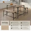 tectake® Sitzgruppe Bolton 3-teilig Industrial Style Produktbild-Vorschau 2
