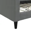 vidaXL Letto da giorno grigio scuro 100x200 cm in tessuto Anteprima dell’immagine prodotto 6