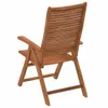 vidaXL Záhradné stoličky 4 ks Nastaviteľné 56x72x107 cm Náhľad obrázku produktu 6