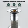 2x Edelstahl Waschbeckenstöpsel Pop Up Bodenablauf Filter Produktbild-Vorschau 8