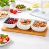 Dipschalen Set 4er mit Bambus Tablett Keramik Schalen Tapas Produktbild-Vorschau 1