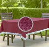 Gartentischdecke mit Fransen Tischdecke rund oval eckig Produktbild-Vorschau 7