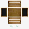 Navaris Holz Schallplatten Kiste mit Kreidetafel - 42,9 x Produktbild-Vorschau 4