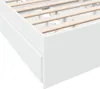 vidaXL Cadre de lit avec tiroirs blanc 90x200 cm bois Voir les images du produit 8