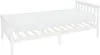 A white wooden bed frame with a white mattress on a white background. Náhled obrázku produktu