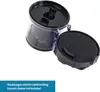 A vacuum cleaner dustbin and filter are shown against a white background. Produktbild-Vorschau