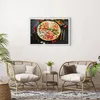 Gerahmtes Poster - Weißer Rahmen - Pizza Käse Tomaten - Produktbild-Vorschau 6