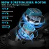 980W Akku Rasentrimmer mit  2*4,0Ah Akkus, 14800U/min Produktbild-Vorschau 7