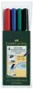 Faber-Castell 152304 marcatore permanente Nero, Blu, Verde, Anteprima dell’immagine prodotto 3