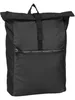 A black roll-top backpack is shown against a white background. Anteprima dell’immagine prodotto
