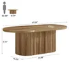Tribesigns Ovaler Couchtisch, 120 cm großer Landhaus Produktbild-Vorschau 6
