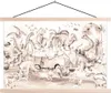 MuchoWow® Textilposter Dinosaurier - Bus - Kinder - Tiere - Produktbild-Vorschau 1
