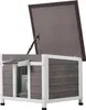 Maison pour chats Cave à chats Cabane en bois Outdoor Voir les images du produit 11