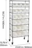 SucceBuy Stojanový regál s 24 stohovateľnými boxmi, regál s Náhľad obrázku produktu 8