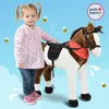 Pink Papaya koń do jazdy "Jasper" 75 cm pluszowy z siodłem, Podgląd zdjęcia produktu 5