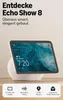 Amazon Echo Show 8, Amazon Alexa, Rechteck, Weiß, Glacier Produktbild-Vorschau 2