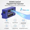 Extralink 4 Portowy, Gigabit PoE Injector, 4x 1000Mb/s RJ45 Podgląd zdjęcia produktu 4