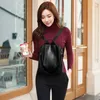 Multi-Pocket Vintage Backpack Rucksack aus weichem Leder Produktbild-Vorschau 2